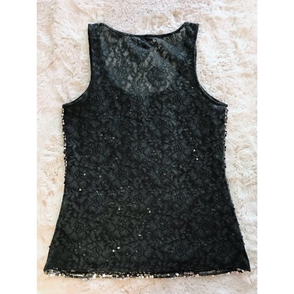 Moving Sale! Good Used Condition | Express Sequin Lace Tank Top | Size Small - Picture 6 of 9
